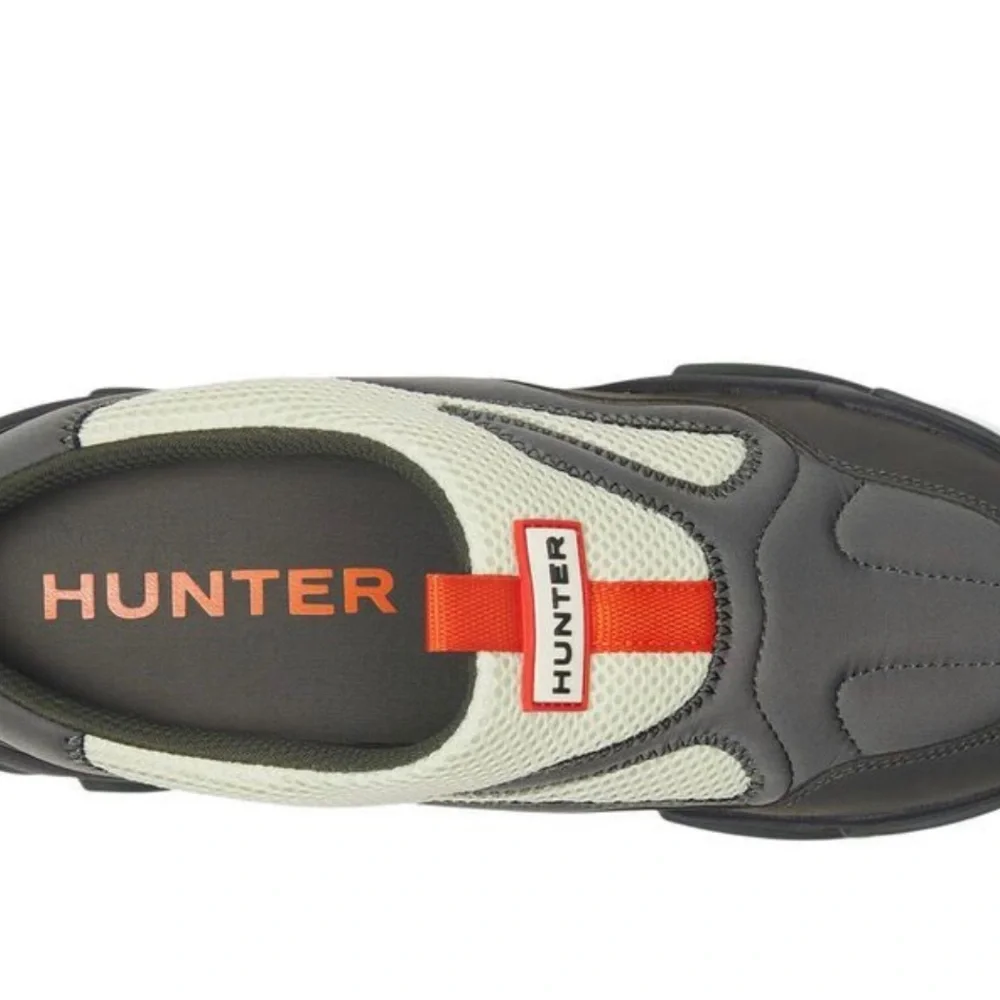 Hunter women’s  Slip-On Clog in Green, Cream & Orange